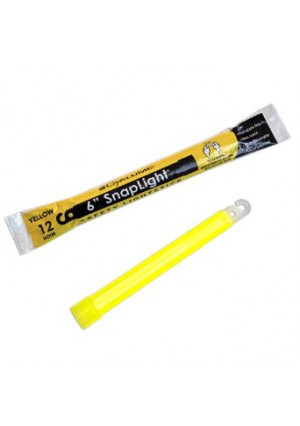 Cyalume SnapLight Industrial Grade  Chemical Light Sticks, Yellow, 6" Long, 12 Hour Duration (Pack of 10)