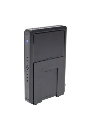 HIDEit Mounts HIDEit Uni-S (Black) Adjustable Small Device Wall Mount, Cable Box, Digital Media Player