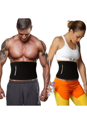 Reformer Athletics Waist Trimmer Ab Belt for Faster Weight Loss. Includes FREE Fully Adjustable Impact Resistant Smar