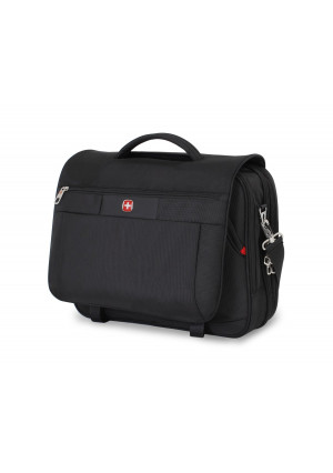 Swiss Gear SwissGear SA8733 15-Inch TSA Messenger Bag for Laptops and Tablets, Black