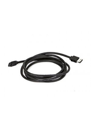 Monoprice 108792 6-Feet SATA 6 Gbps External Shielded Cable, eSATA to SATA Type I to Type L, Black