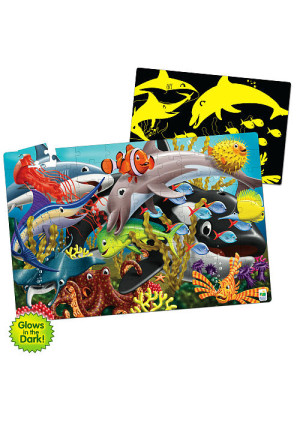 Puzzle Doubles Glow In The Dark Sea Life