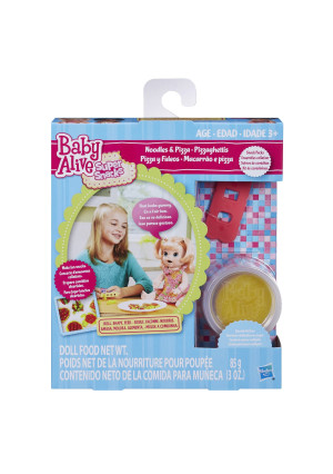 BaAlive Baby Alive Super Snacks Noodles and Pizza Snack Pack (Blonde) Baby Doll