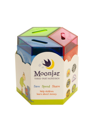 Moonjar Classic Moneybox: Save, Spend, Share