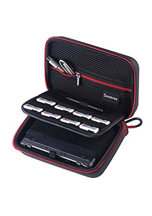 Smatree Carrying Case for NEW Nintendo 3DS, NEW 3DS XL , - Black/Red