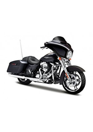 2015 Harley Davidson Street Glide Black Motorcycle Model 1/12 by Maisto 32328