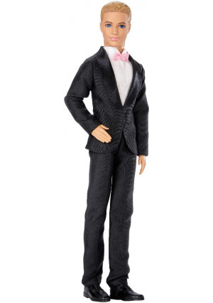 Barbie Fairytale Groom Fashion Doll - Ken with Black Suit