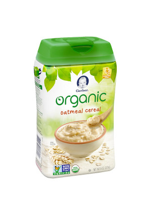 Gerber Organic Oatmeal Whole Grain Cereal