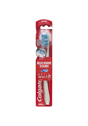 Colgate 360 Optic White Full Head Toothbrush, Medium Medium