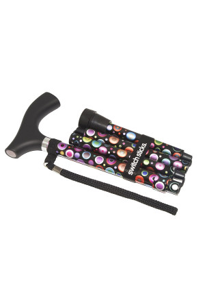 Switch Sticks Folding Walking Cane Bubbles