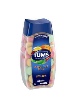 Tums Ultra 1000 Strength Maximum Strength Antacid/Calcium Supplement Fruit, Assorted Fruit