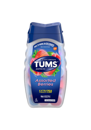 Tums Extra Strength Antacid/Calcium Supplement Assorted Berries