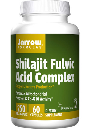 Jarrow Formulas Shilajit Fulvic Acid Complex 250 Mg, Supports Energy Production, 60 Veggie Caps