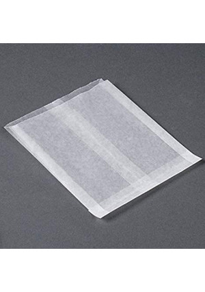 Waxed Paper Sandwich Bags glassine style Grease Resistant, White bag 6 x 7 x 3/4. Appx. 100/pack