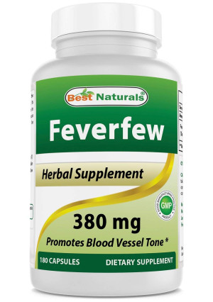 Best Naturals Feverfew 380 mg 180 Capsules