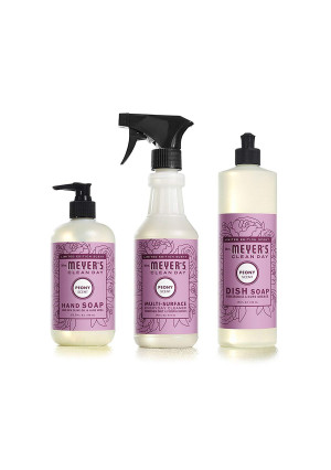 Mrs Meyers Clean Day Limited Edition Peony Scent Kitchen Basics Set