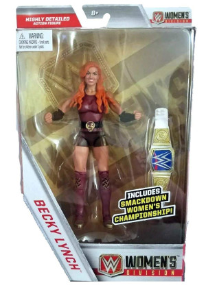 Wrestling WWE Mattel Elite Collection Becky Lynch Action Figure with Smackdown Women's Championship Belt ...