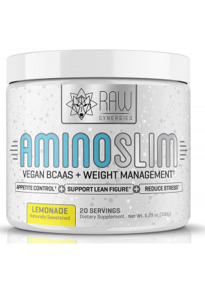 Amino Slim - Slimming BCAA Weight Loss Drink for Women, Vegan Amino Acids and L-Glutamine Powder for Post Workout Recovery and Fat Burning | Daily Appetite Suppressant, Metabolism Booster and Stress Relief