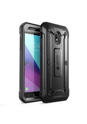 Samsung Galaxy J3 2018 Case, SUPCASE Unicorn Beetle Pro Series Full-Body Rugged Holster Case with Built-In Screen Protector for Samsung Galaxy J3 Achieve (2018 Release/SM-J337)(Black)