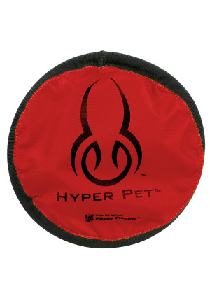 Hyper Pet Flippy Flopper Dog Frisbee Interactive Dog Toys (Flying Disc Dog Fetch Toy – Floats in Water & Safe on Teeth) Multiple Style Options Available - Colors Will Vary