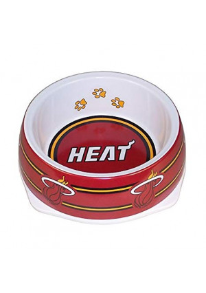 Sporty K9 NBA Miami Heat Pet Bowl, Large