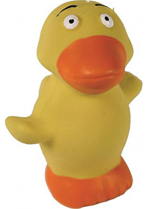 Coastal Pet Products 83205 DUCDOG Li'L Pals Latex Duck Dog Toy Yellow, 2.75 in