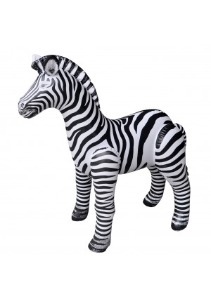 Jet Creations Inflatable Zebra, 32"