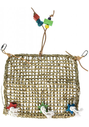 Penn Plax, Bird Life, Natural Weave Cage Climbing Exerciser Mat Bird Toy 13.75''L x 13.75"W