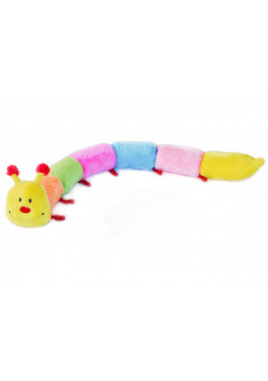 ZippyPaws - Colorful Caterpillar Squeaky Stuffed Plush Dog Toy