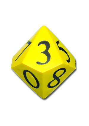 Learning Advantage 7391 Jumbo 10-Sided Foam Die, Grade : Kindergarten