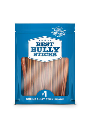 Best Bully Sticks Odor-Free Angus Bully Sticks - Made of All-Natural, Free-Range, Grass-Fed Angus Beef - Hand-Inspected and USDA/FDA-Approved