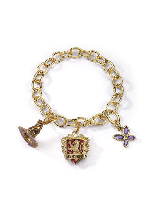 The Noble Collection Lumos Harry Potter Gryffindor Charm Bracelet