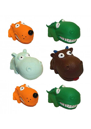 Multipet Mini Latex Animals Dog Toy Assorted Colors