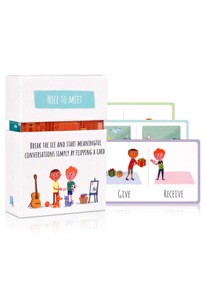 Feeloty - Nice to Meet Question Card Game for Kids - Table Topics Conversation Starter for The Entire Family