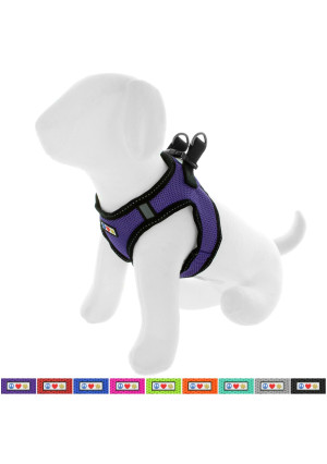 Pawtitas Pet Reflective Mesh Dog Harness, Step in Vest Harness, Comfort Control, Training Walking Your Puppy/Dog - No More Pulling, Tugging, Choking, Prevent Pulling