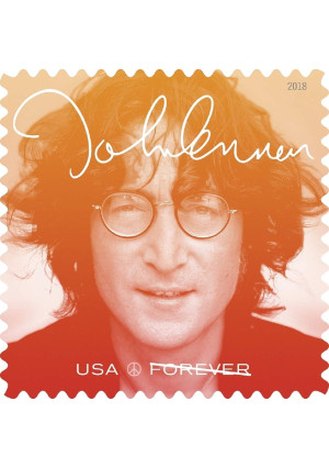 John Lennon Commemorative Forever Postage Stamps by USPS Imagine(2 Sheets of 16)