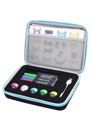 Wellgain Case Compatible for EVO App-Connected Ozobot Bit Coding Robot - Fits USB Charging Cable/Playfield/Skin / 4 Color Code Markers (Fits a Full Robotics kit)