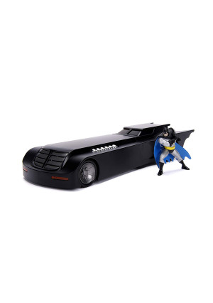 Jada Toys 1: 24 Scale Animated Series Batmobile Diecast Vehicle with Batman Figure