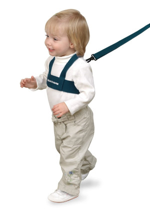 Toddler Leash and Harness for Child Safety - Keep Kids and Babies Close - Padded Shoulder Straps for Children's Comfort - Fits Toddlers w/ Chest Size 14-25 Inches - Kid Keeper by Mommy's Helper (Blue)