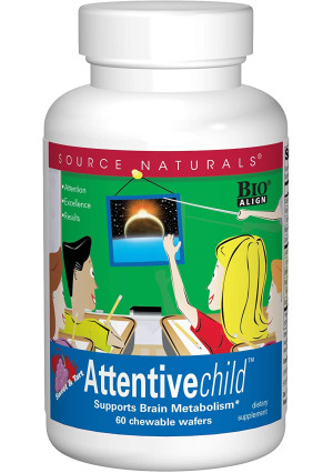 Source Naturals Attentive Child, Enhances Mental Concetration,60 Wafers