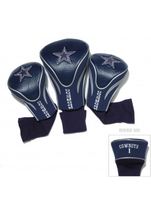 Team Golf - Cowboys - NFL Contour Golf Club Headcovers (3 Count), Numbered 1, 3, and X, Fits Oversized Drivers, Utility, Rescue and Fairway Clubs, Velour lined for Extra Club Protection