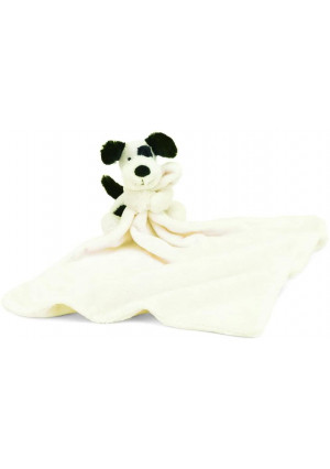 Jellycat Bashful Black and Cream Puppy Baby Security Blanket