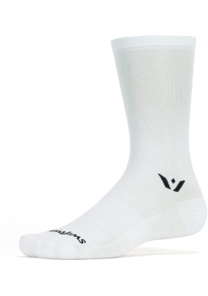 Swiftwick- ASPIRE SEVEN Cycling Socks, Firm Compression Fit, Tall Crew