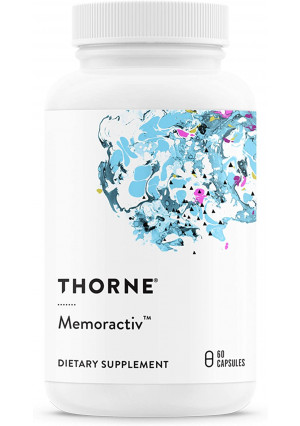 Thorne Research - Memoractiv - Botanicals and Nutrients for Cognitive Function and Mental Focus - Ashwaganda, Acetyl-L-Carnitine, Ginkgo - 60 Capsules