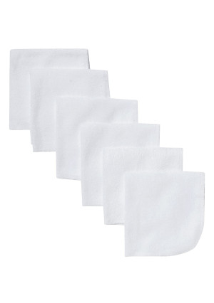 Gerber Washcloth, White, 6-Count