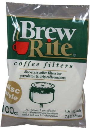 Disc Coffee Filter for 3 and 3.5" Percolator 600 Count Brew Rite
