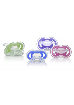 Nuby 2-Pack Gum-eez Pacifier Teethers, Colors May Vary