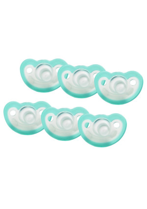 JollyPop 0-3 Months Pacifier 6 Pack Unscented - Teal