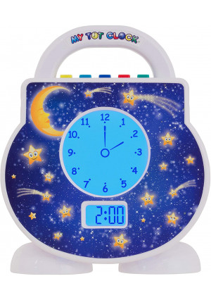 My Tot Clock Toddler Clock, White