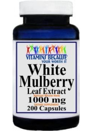 White Mulberry Leaf Extract (200 Capsules) by Certified Seller 5 Star